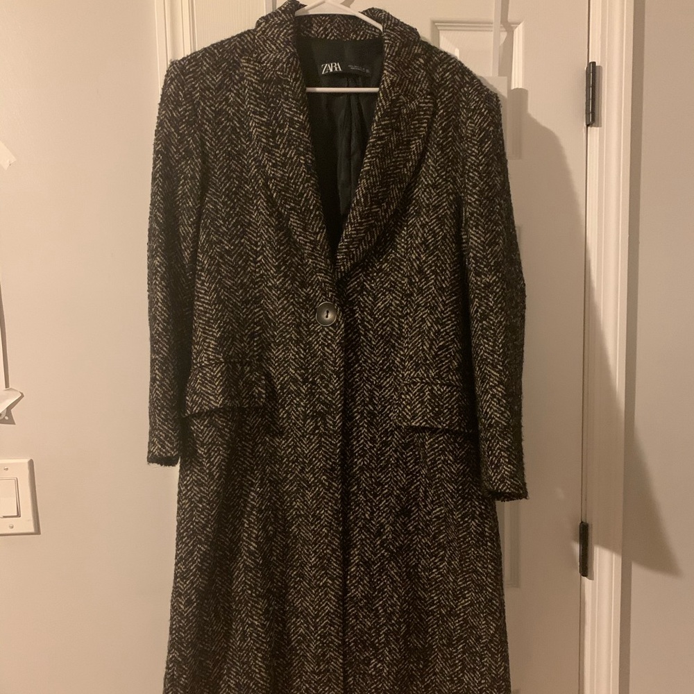Zara oversized Peacoat- only worn once!!